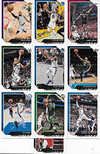 2018 2019 Hoops NBA All Stars Collection Special Edition Factory Sealed Basketball Set with Lebron James of The Lakers and Stephen Curry and Kevin Durant of The Warriors Plus 7 Other Superstars - Thumbnail 2
