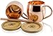 Copper Mules Moscow Mule Copper Mugs Set of 2 Handcrafted - Classic Riveted Handles – Holds 16oz
