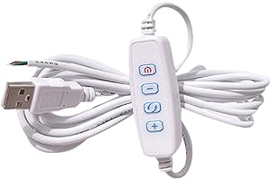 Dc5v Led Dimmer Extension Cord USB Power Supply Cable with on Off Switch for Ribbon Light Strip Dimming Controller