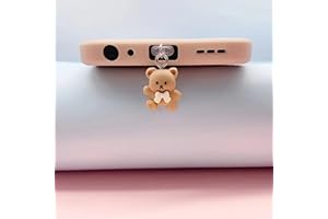 1pc Cute Bear Mobile Phone Dust Plug, Suitable For Type-C Android Connectors