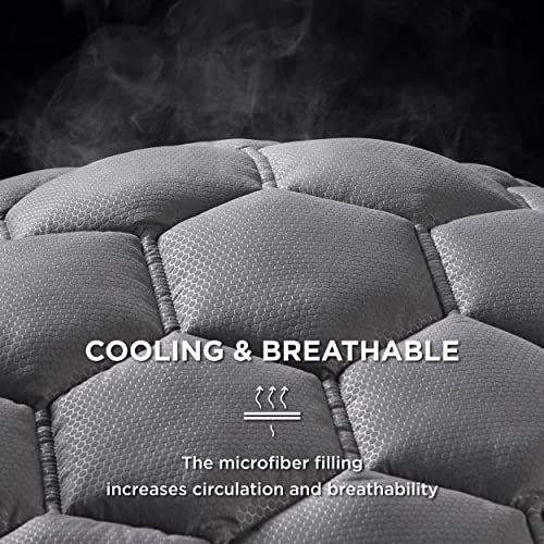 Bedsure Queen Size Mattress Pad Soft Cooling Mattress Cover Padded
