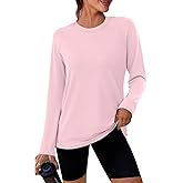WIHOLL Workout Tops for Women Long Sleeve Sun Shirt UPF 50+ UV Protection Running Hiking Clothes Quick Dry Athletic Tops