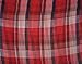 VIVIAN & VINCENT Scottish Fall Winter Soft Lightweight Tartan Plaid Check Sheer Infinity Scarf for women Head Wrap Red