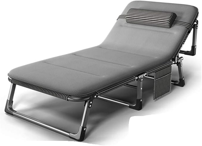 YLJYJ Metall-Sonnenliege, zusammenklappbare Sonnenliege, rostbeständig