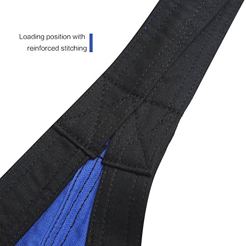 antWalking Indoor Outdoor Children Child Hammock/Swing/Hanging Seat Gamming Chair with Screws, Lifting Rope Included (Dark Blue+Black)