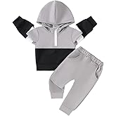 KIMI BEAR Baby Boy Clothes Spring Long Sleeve Hoodies Sweatshirts Tops and Pants 2-Piece Outfits Set 6 12 18 24 Months 2T 3T