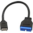 Goliton USB 3.1 Front Panel Header to USB 3.0 20Pin Header Extension Cable 20cm Compatible for ASUS Motherboard