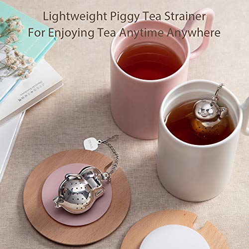 ZENS Tea Infuser Set of 2,Fine Mesh Loose Tea Steeper,Stainless Steel Tea Ball Strainer for Tea Pot,Mug and Cups - Thumbnail 3