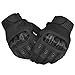 REEBOW TACTICAL Army Military Hard Knuckle Tactical Combat Full Finger Gloves, Medium, Black
