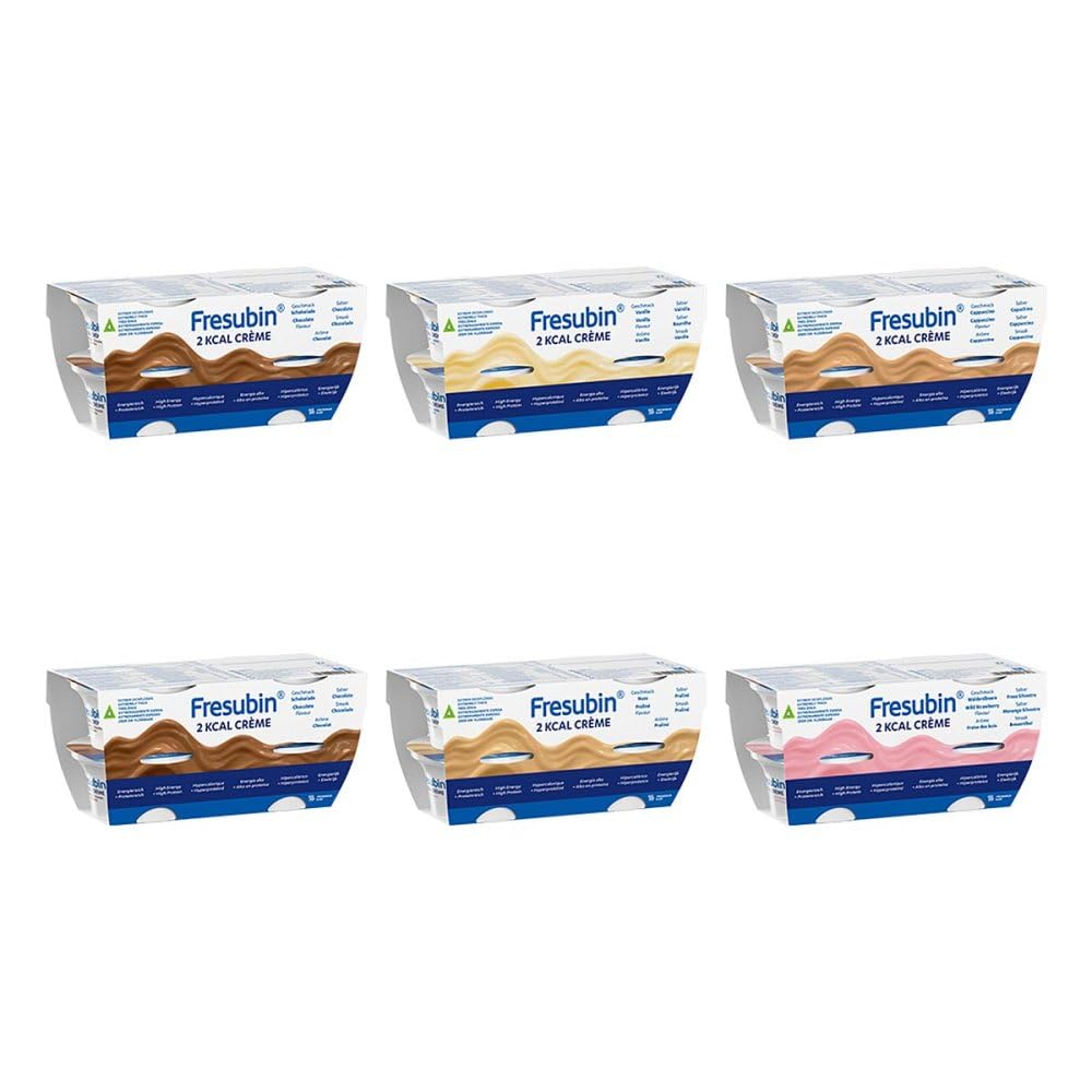 Fresubin Cup and 2 KCAL Cream Mixed Case, 24x125 G
