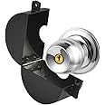 MOSECYOU Door Knob Lockout Device, Cover to Disable The Doorknob/Faucet/Valve, Prevents Turning of Door Knob and Access to Keyhole, Prevents Operating The Knob (Without Padlock)