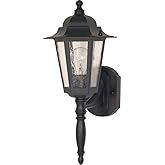Nuvo 60/987 One Light Outdoor Wall Mount, Black