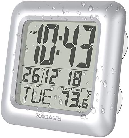 Baldr Green Waterproof Bathroom Wall Clock Thermometer Hygrometer Timer Time Suction Clocks Green Amazon Co Uk Kitchen Home