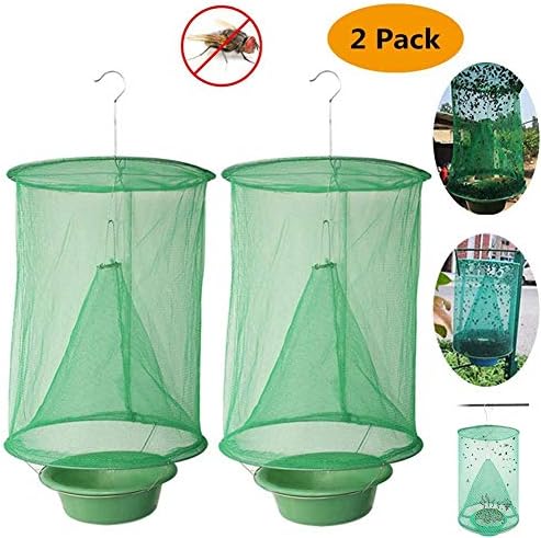 Ranch Fly Traps Outdoor - The Most Effective Trap Ever Made with Pots Flay Catcher, 2019 Ranch Fly Trap (2 Pcs)