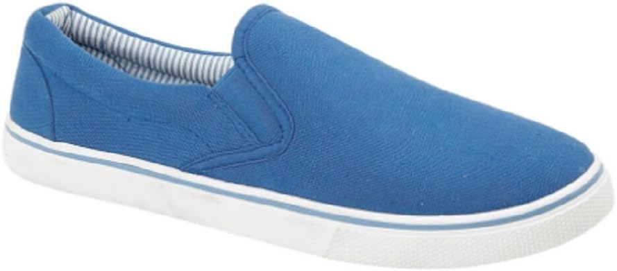 Footwear Sensation Mens Canvas Slip On Casual plimsolls Loafers Pumps Deck Boat Shoes