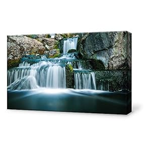 Canvas Wall Art for Living Room,Bedroom Home Artwork Paintings Waterfall Landscape Ready to Hang - 12x18 inches