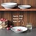 Y YHY 15 Ounces Porcelain Pasta, Soup Bowls, 9 Inches Salad Bowl Set, White and Shallow, Set of 4, Scallop Design