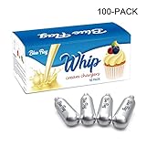Blue Flag Whipped Cream Chargers N2O Nitrous Oxide 8-Gram Cartridge for Whipper Whipped Cream Dispenser (100 Packs)