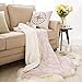 Throw Blanket Sherpa Furs Fleece Velvet Quilt Covers Women Wife Bedding Winter Girlfriends Valentine Snuggly Super Light Weight Comfort Decorative for Home Bedroom, Throws 50x60 Embossed Khaki