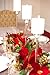 Cordless Lighted Poinsettia Flower Garland with LED Lights, Measures 5 Feet, Perfect Holiday and Christmas Decoration for Mantle or Tabletop