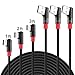 90 Degree USB C Cable,SUNGUY (3-Pack,1ft/2ft/3ft) Right Angle Braided Max 5V/2.4A 12W USB-C Fast Charging & Data Sync Cable for Samsung Galaxy S9 S8 Plus,Google Pixel 2XL,LG G6 G7,Moto Z Z2 and More