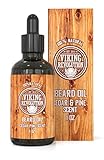 Beard Oil Conditioner - All Natural Cedarwood & Pine Scent with Organic Argan & Jojoba Oils - Softens & Strengthens Beards and Mustaches for Men (1 Pack)