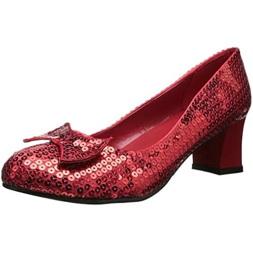 red sequin shoes women