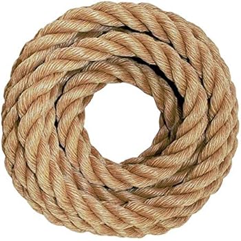 SGT KNOTS ProManila Rope (5/8 inch) UnManila Tan Twisted 3 Strand Polypropylene Cord - Moisture, UV, and Chemical Resistant - Marine, DIY Projects, Crafts, Commercial, Indoor/Outdoor (100 ft)