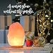 Levoit Large Salt Lamp, Pink Crystal Hand Carved Himalayan Sea Salt Lamps with Premium Rubberwood Base, Dimmable Touch Switch, Luxury Gift Box(ETL Certified, 2 Extra Original Bulbs Included)