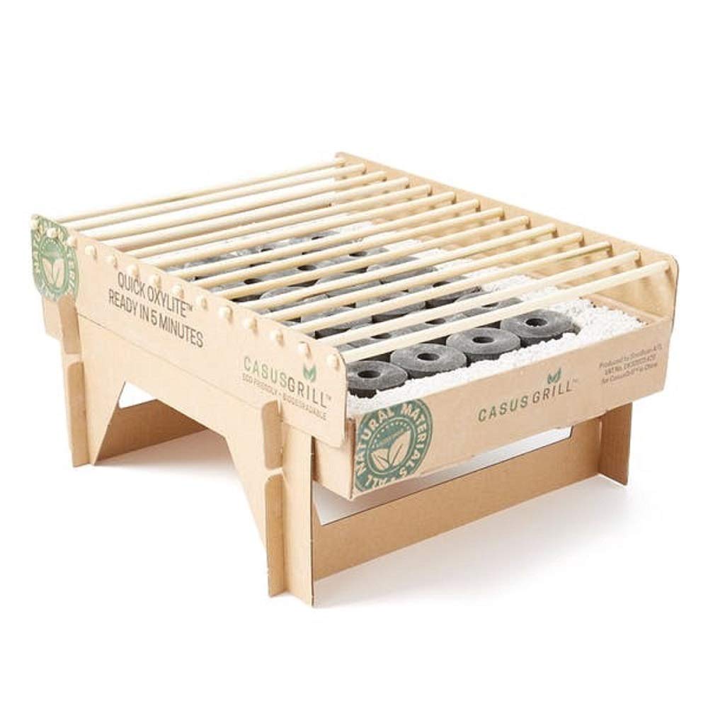 Casus Disposable grill to take with you - grill in 5 minutes - 100% biodegradable.