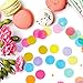 Whaline Wedding Round Tissue Paper Confetti,1 Inch Multicolor Table Confetti Dots and 0.2 Inch Square Gold Foils for Balloon Graduation Birthday Party Decorations,2.1 oz