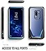 Poetic Galaxy S9 Plus Case, Guardian [Scratch Resistant Back] [360 Degree Protection] Full-Body Rugged Clear Hybrid Bumper Case with Built-in-Screen Protector for Samsung Galaxy S9 Plus Blue