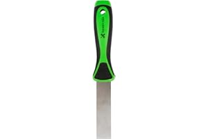 Restaurantware Putty Knife 1 Inch Flexible Carbon Steel Scraper Soft Grip Handle 1 Taping Knife Tool for Repairing Drywall, R