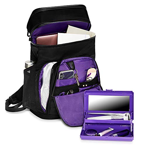 Caboodles-Active-by-Simone-Biles-MVP-Beauty-Pack-Gym-Bag-with-Padded-Computer-Compartment-Black-Model-CAB60000A
