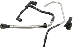 DriveFix Crankcase Ventilation Vent PCV Tube Hose and Valve for Cadillac 2.0 ATS 2013-16, CTS 2014-16, CT6 Chevrolet 2.0 Camaro 2016, Malibu 2013-15, Buick 2.0 Envision 2016-18, Regal 2014-17