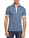 Coofandy Men's Polo Shirts Casual Slim Fit V-Neck Long Sleeve T Shirt Pullover
