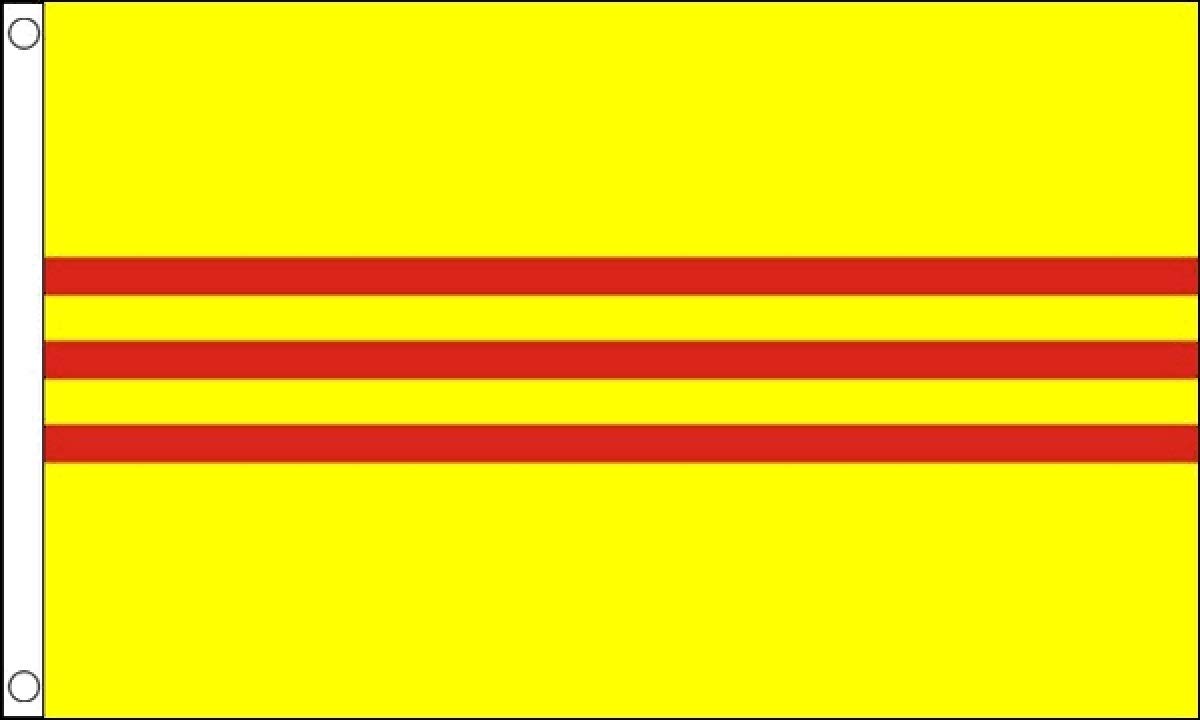 Vietnam Old Flag 5 x 3 FT - 100% Polyester With Eyelets FlagSuperstore©
