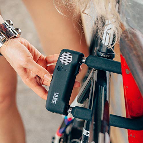 ULAC - BANDOGGE U Lock with Key and Alarm | Steel and Silicone | Motion Sensor 110dB | 2 Abloy Keys | Batteries Included | Lightweight and Versatile