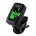 Mugig Guitar Tuner Clip-on Tuner for Guitar, Ukulele, Bass, Violin, Chromatic Tuning, 360 degree bright display, one button simple to use.