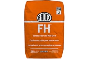 Ardex FH High-Performance Sanded Grout, Fast-Drying, Portland Cement-Based, 25 Lbs Bag, Misty Blue - 50