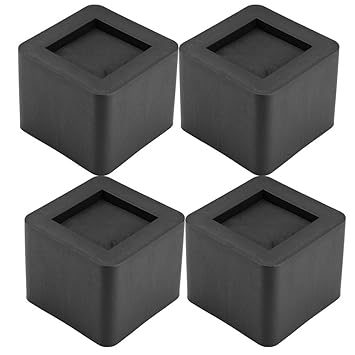 4er Set Möbelerhöher Aus Holz – Elefantenfuß-Design, 8x8x10 Cm, Für Betten, Sofas & Tische