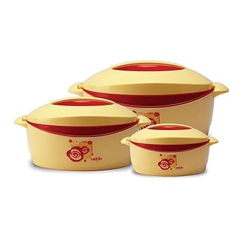 Milton Trumph 3 Piece Casserole Gift set, Red