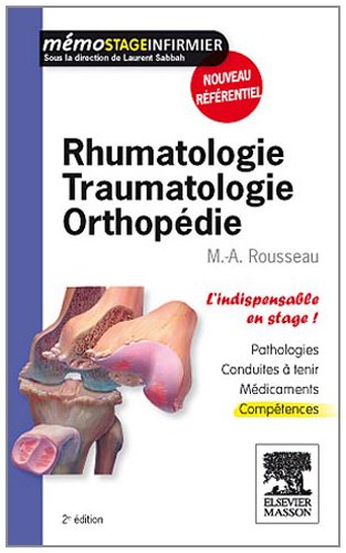 Rhumatologie, traumatologie, orthopédie