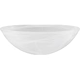 Aspen Creative 23514-11, Alabaster Replacement Glass Shade for Medium Base Socket Torchiere Lamp, Swag Lamp, Pendant and Isla