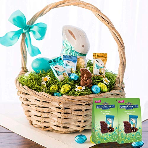 Ghirardelli Milk Chocolate Bunnies, Easter Candy for Baskets, Egg Hunts