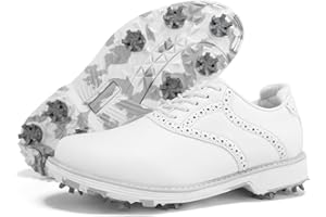 THESTRON Women Professional Golf Shoes Spikes Golf Sport Sneakers Female Outdoor Sports Shoes Golf Walking Sneakers with Spikes