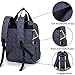 Diaper Bag Backpack Large Capacity Nappy Baby Bags with Insulated Pockets and Changing Pad Waterproof Unisex Travel Back Pack for Mom and Dad Blue
