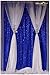 Shinybeauty 3Ftx7Ft Sequin Royal Blue Backdrop-Curtain-Royal Blue,36X84-Inches Sequin Photography Curtain, Glitter Backrop for Wedding Party Decoration Ready to Ship. (Royal Blue)