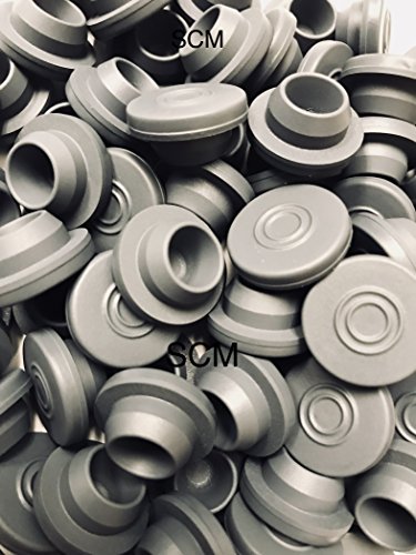 Self Healing Rubber Injection Ports (24 stoppers) 20mm Rubber Bottle Stoppers (Steam Sterilization Safe) for sealing 1/2 inch or 13mm opening