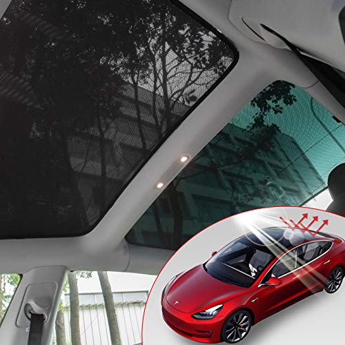 Xipoo Fit Tesla Model 3 Sun Shades Glass Roof Sunshade Sunroof Rear
